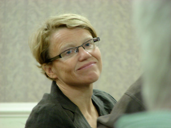 woman smiling at camera